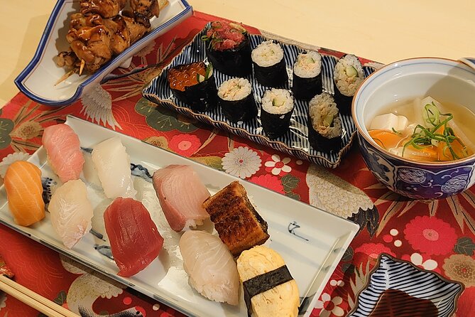 Authentic SUSHI Course Cooking Class - Step 2: rolled egg sushi using a rectangular pan