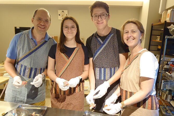 Authentic SUSHI Course Cooking Class - Step 5: yakitori chicken, skewers, and grilling