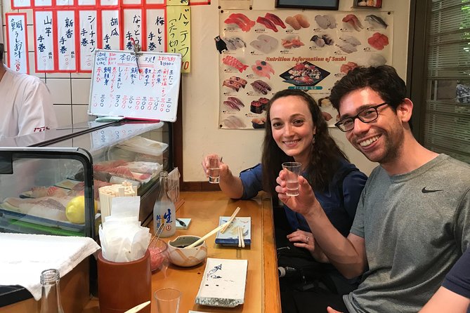 Deep Osaka Night Life, Eat & Drink! - Stop 2: Fresh Sushi at the Counter, With Sake