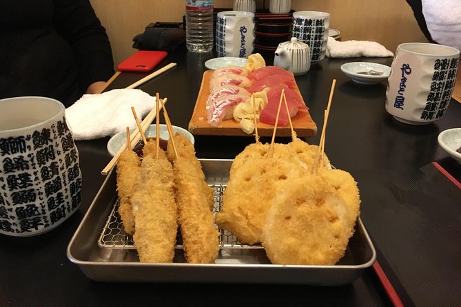 Eat, Drink & Cycle: Osaka Foodie Bike Tour - Wagyu beef taster: the sit-down payoff