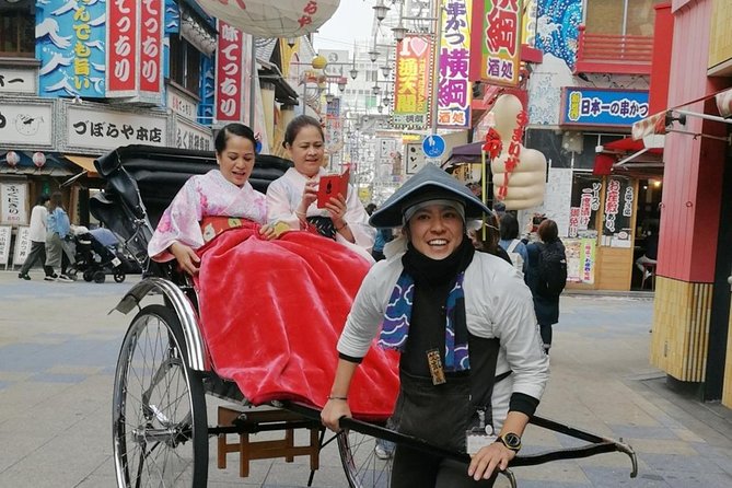 Exiting Rickshaw ride and Kimono experience - Free time in kimono: how to enjoy Shinsekai without feeling rushed