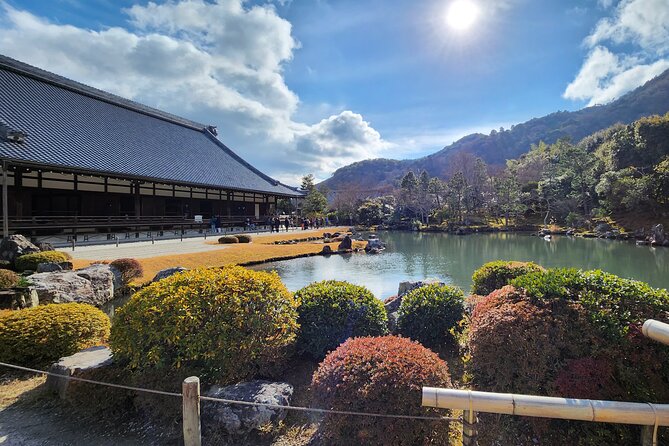 Full Day Guided Tour to Kyoto Arashiyama from Osaka by Van - Arashiyama town time: lunch you choose, souvenirs you can actually browse