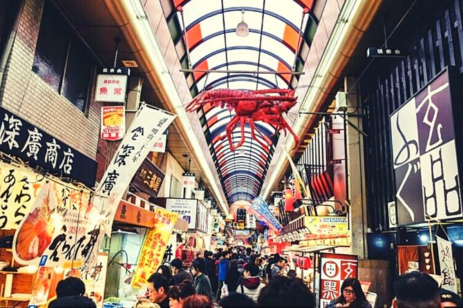 Kuromon Market Tour: All inclusive 6~8 Dishes & 3~4 samplings - What you might eat: seafood highlights, Osaka classics, and sweet finishes