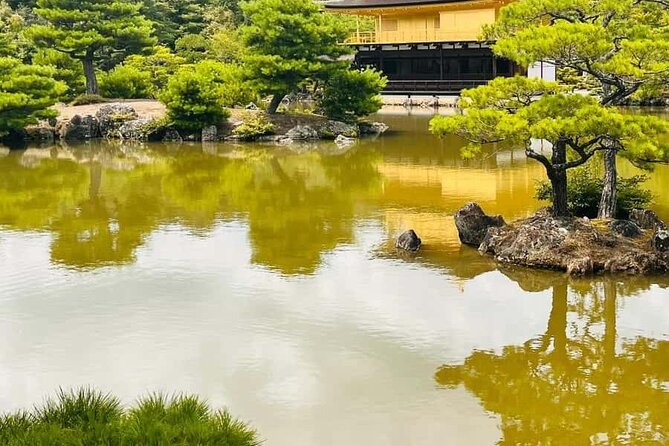 Kyoto Customized Private Car Tour - Kinkaku-ji (Golden Pavilion): gold leaf meets still water