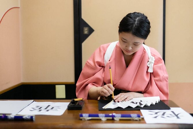 Learning Zen of Japanese Calligraphy in kimono near Osaka Castle - Value Check on a $43.59 Class: What You Get for the Time