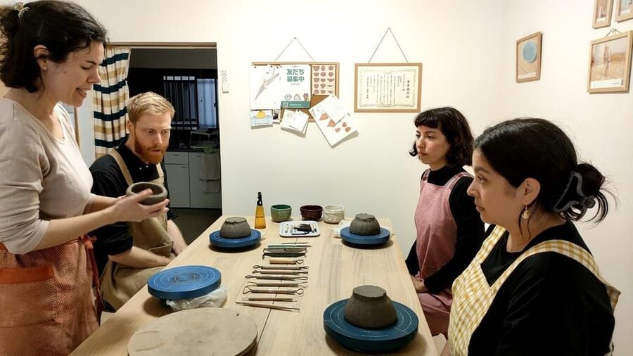 Matcha Tea Bowl Experience in Osaka - Signing your bowl and choosing the final look