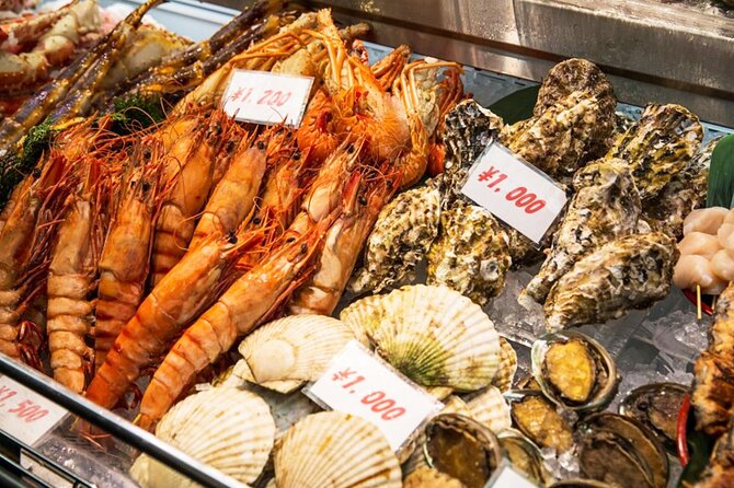 Osaka: 2-Hour Nightlife District Walking & Local Food Culture - Kuromon Market: Osaka’s kitchen and seafood that needs a guide