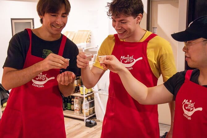 Osaka Cooking Class and Sake Tasting with Local Supermarket Visit - What you cook: okonomiyaki, niku-sui, and gyoza basics that stick