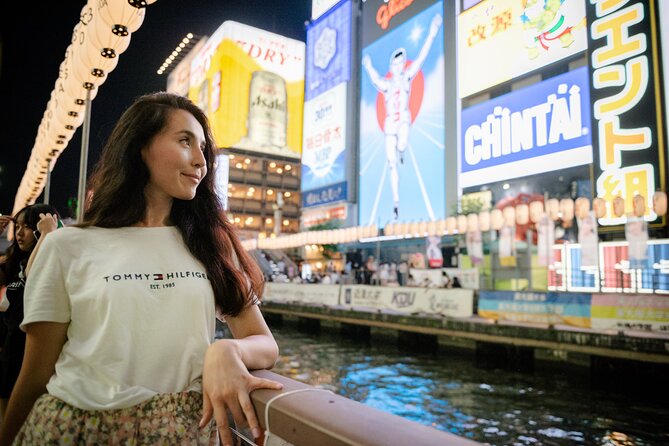 Osaka Dotonbori Night Photoshoot Private | Pro Photographer - Meeting at Ebisu Bridge Under the Glico Running Man Sign