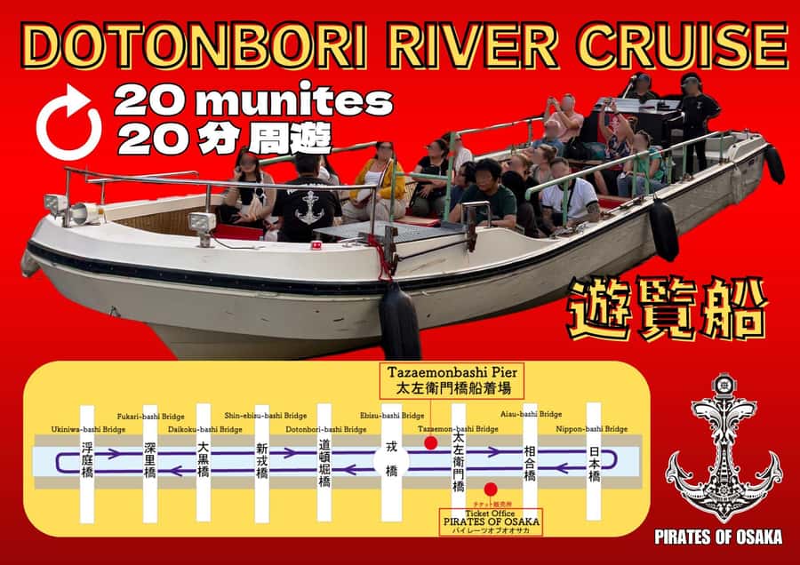Osaka: Dotonbori's Bridges 20-Minute Cruise - A 20-minute Dotonbori reset that’s worth the short time