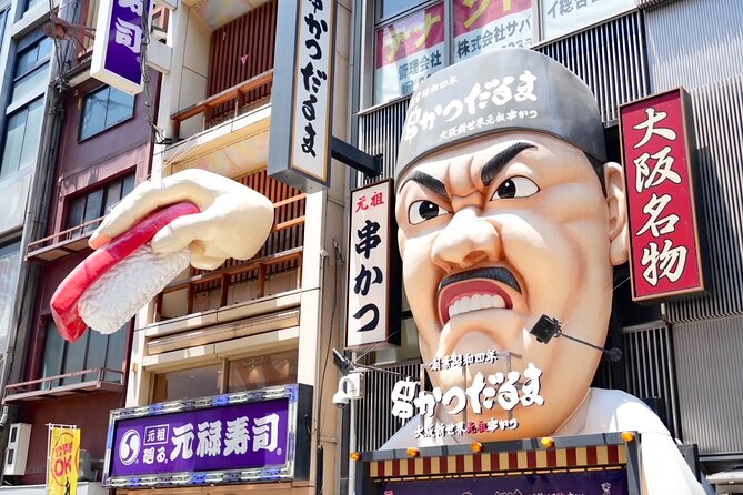 Osaka Early Morning Tour with English-Speaking Guide Dotonbori - Dotonbori canal and the Glico Sign: end with Osaka at full volume