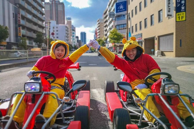 Osaka Go Karting Tour with Funny Costume - Namba and Dotonbori: Built for Waving, Photos, and Street Energy