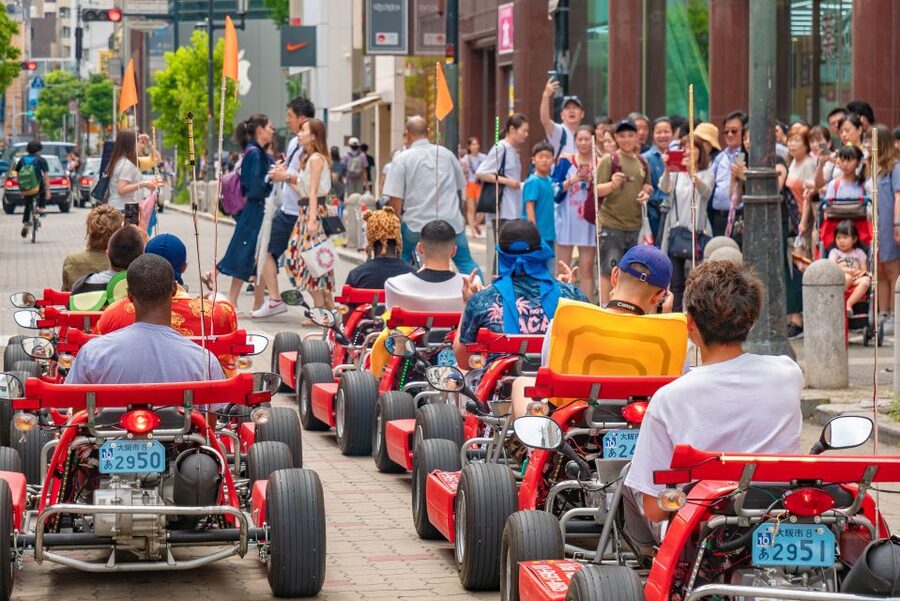 Osaka: Guided Go Karting Tour in a Funny Costume - America-mura and Namba Streets, the Warm-Up That Matters