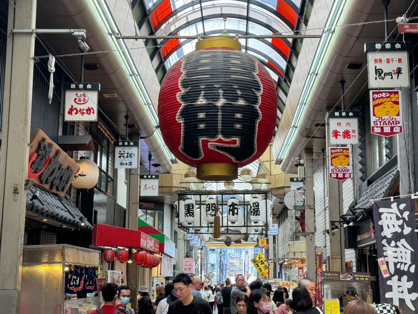 Osaka: Kuromon Market 1.5-Hour Seafood & Street Food Tour - Where you meet, where you finish, and how to not waste time