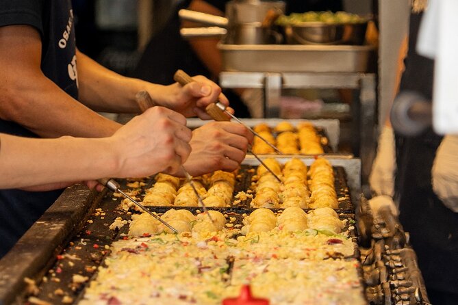 Osaka Michelin Food Tour Experience Kaiseki and Local dishes - Stop 5: Amerikamura Takoyaki, Crispy Outside, Octopus Inside