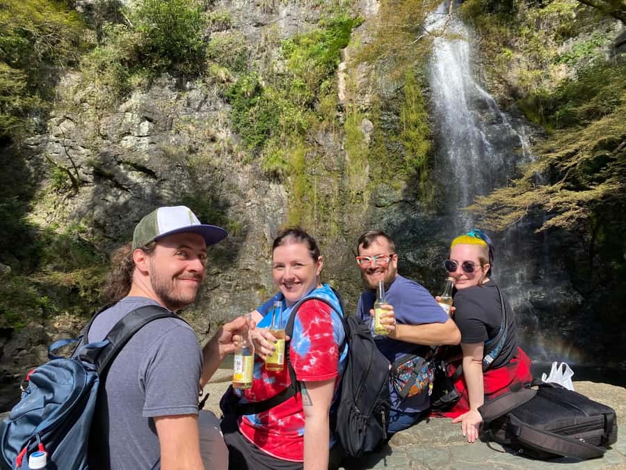 Osaka: Mino Forest Walk and Giant Waterfall with Local Lunch - The 30-minute forest hike: organized paths and that 33m waterfall moment