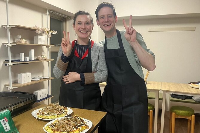 Osaka Okonomiyaki Cooking Class "Learn here and make it at home" - Getting to the kitchen: central Osaka, calm setting