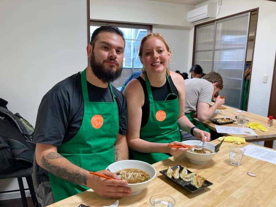 Osaka: Ramen and Gyoza Cooking Class in Dotonbori - Eating what you made, plus the take-home recipe factor