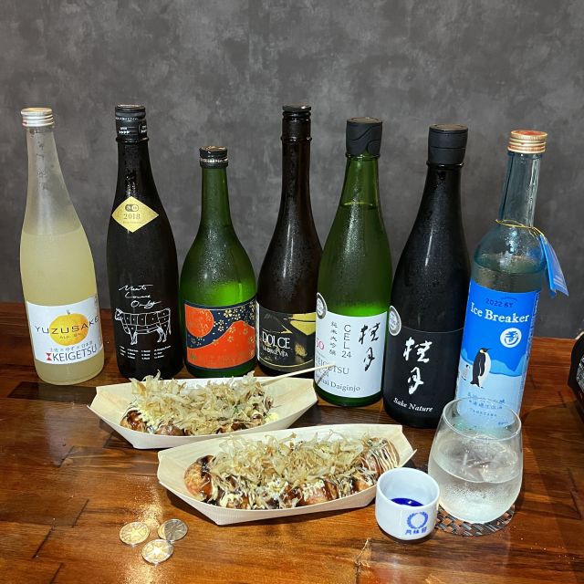 Osaka Sake Tasting with Takoyaki Cooking - The Sake Lesson: From Brewing Basics to How to Taste
