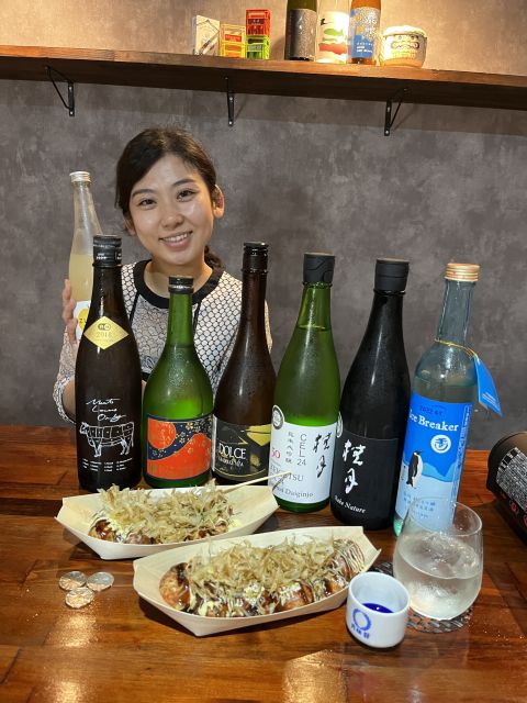 Osaka Sake Tasting with Takoyaki Cooking - The Tasting Itself: A Real Menu, Not One Random Sample
