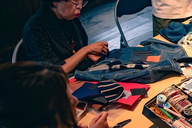 Osaka Small Group Sashiko Japanese Craftmanship Workshop - Sashiko basics: why those “little stabs” became art