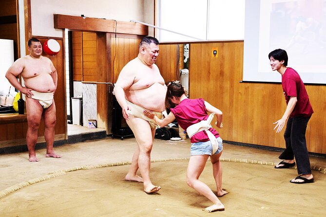 Osaka Sumo Experience with Live Show and Audience Challenge - Sumo in Osaka, Made Easy to Follow