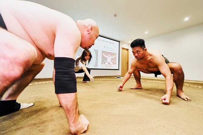 Osaka Sumo Experience with Live Show and Audience Challenge - Entering the Ring of Rituals and Training