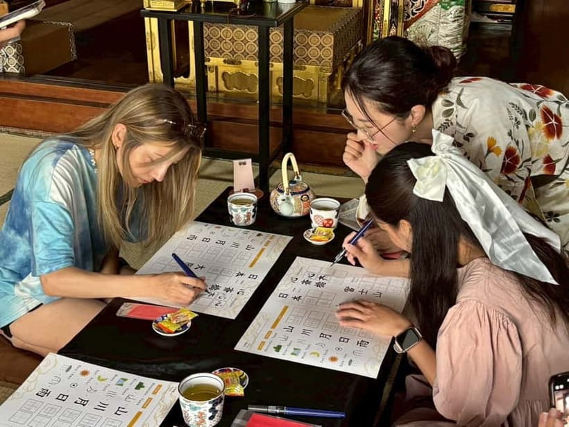 Osaka: Temple Tour and Traditional Calligraphy Lesson - Getting there near Yotsubashi Station in Osaka