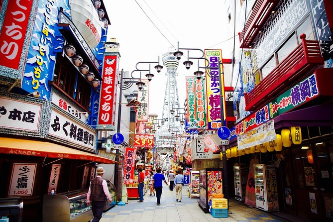 Private Car Full Day Tour of Osaka Temples, Gardens and Kofun Tombs - Shinsekai street vibes and Sumiyoshi Taisha’s Shinto contrast