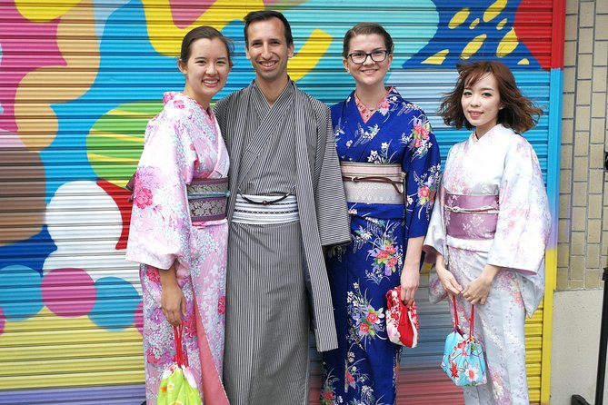 Real Kimono experience and Tsumami Kanzashi Workshop - Step 6 Wearing It in Shinsekai Near Tsutenkaku