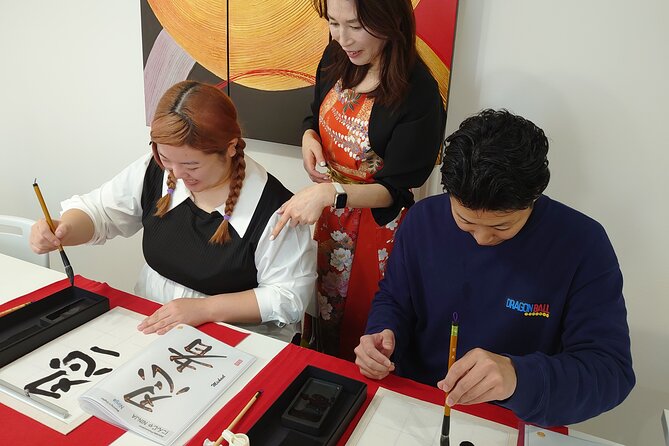 Traditional Calligraphy Experience near Dotonbori - Choosing your kanji, practicing strokes, and finding your pace